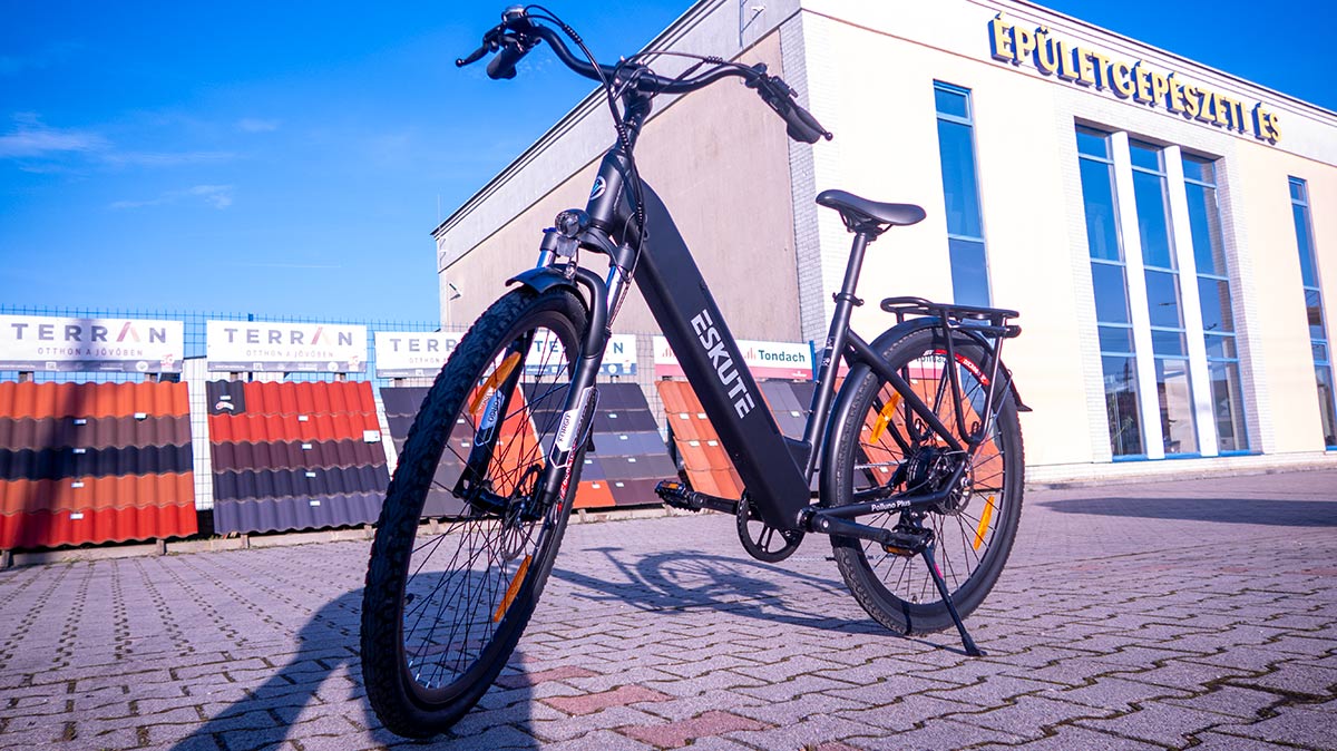 A megfizethető városi nyomatékszenzoros e-bike - ESKUTE Polluno Plus teszt 3